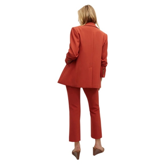 Veronica Beard Dickey Jacket & Renzo Pant Set – Red Size 4 - Picture 2 of 14